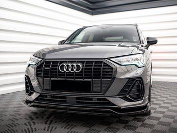Buză bară față Audi Q3 18-24 extensie bară Audi Q3 18-24