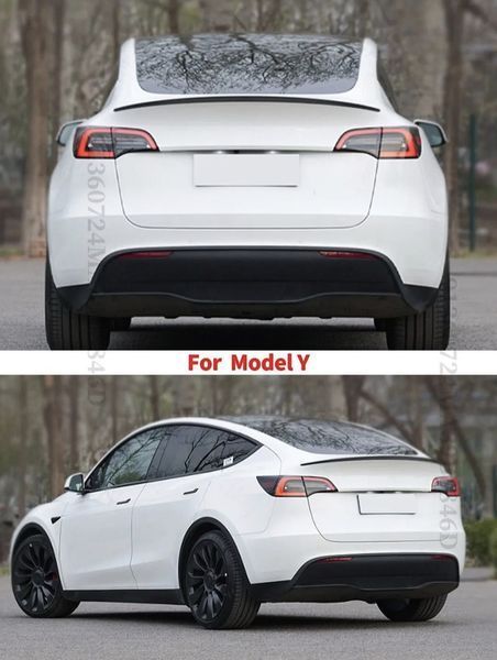 Spoiler portbagaj Tesla Model Y capac capotă portbagaj Tesla Model Y CARBON (aquaprint)