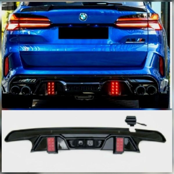 Difuzor cu lumini LED în stil Formula-1 pentru BMW X5M G05 F95 LCI (Larte Design)