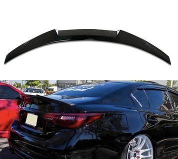 Spoiler Infiniti Q50 în stil M4 capac portbagaj Carbon