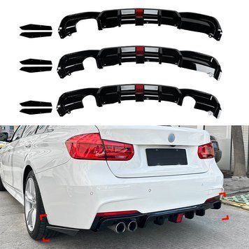 Difuzor bară BMW F30 cu lampă capac bară spate BMW F30