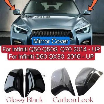 Capace oglinzi Infiniti Q50 Q60 în stil M negre