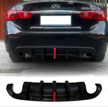 Difuzor Infiniti Q50 2014–2017 cu stop F1
