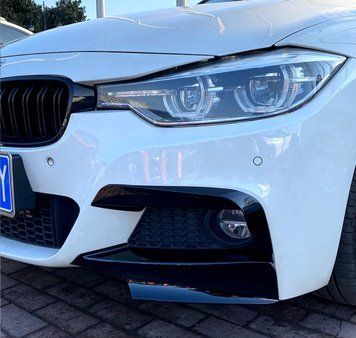 Splitter buză bară față colți gene capac bară BMW F30 BMW F30