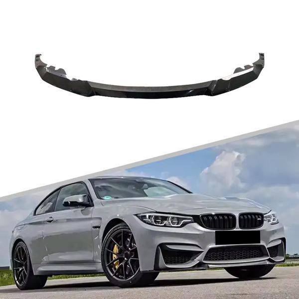 Splitter bară buză capac bară față BMW 3 F30 stil M3 Carbon DINTR-O BUCATĂ