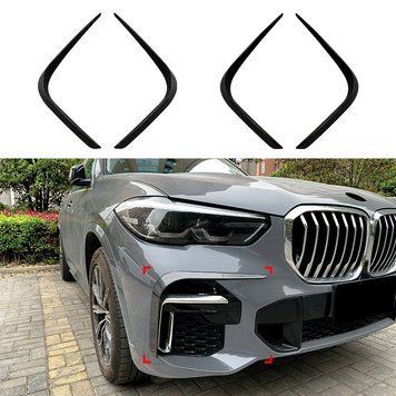 Ornamente bară mustăți splitter BMW X5 G05 bară M
