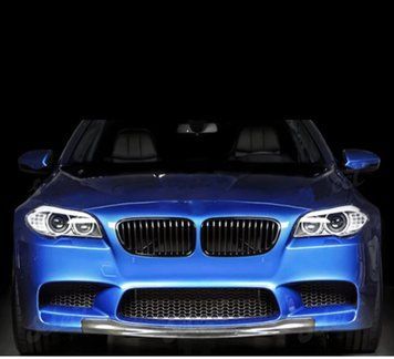 Splitter BMW M5 F10 buză bară față BMW M5 F10 negru lucios