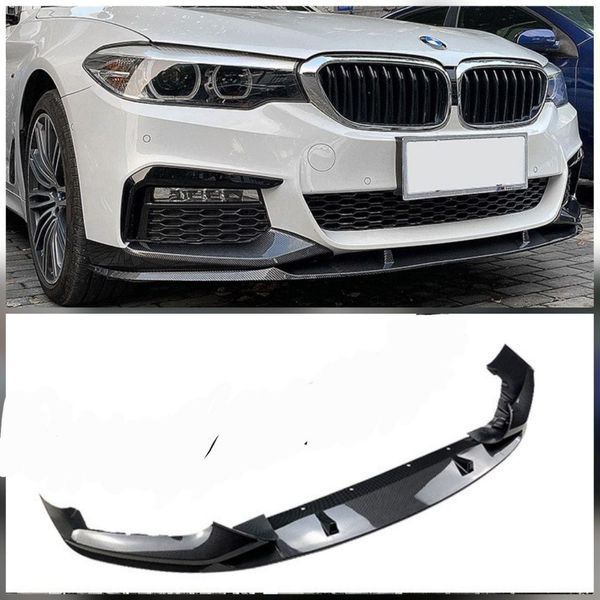 Splitter bară față pentru BMW 5 Series G30 M Sport 2018–2020 aquaprint cu aspect de carbon