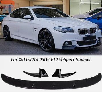 Splitter buză bară față BMW F10 capac bară negru lucios