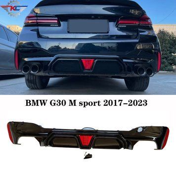 Ornament difuzor bară spate BMW G30, difuzor buză bară G30