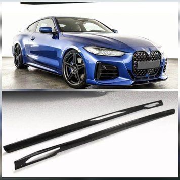 Lame praguri pentru BMW G22 (4 Series Coupe) în negru lucios