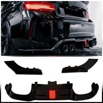 Difuzor BMW M2 F87 cu lumină LED lată în stil Formula 1