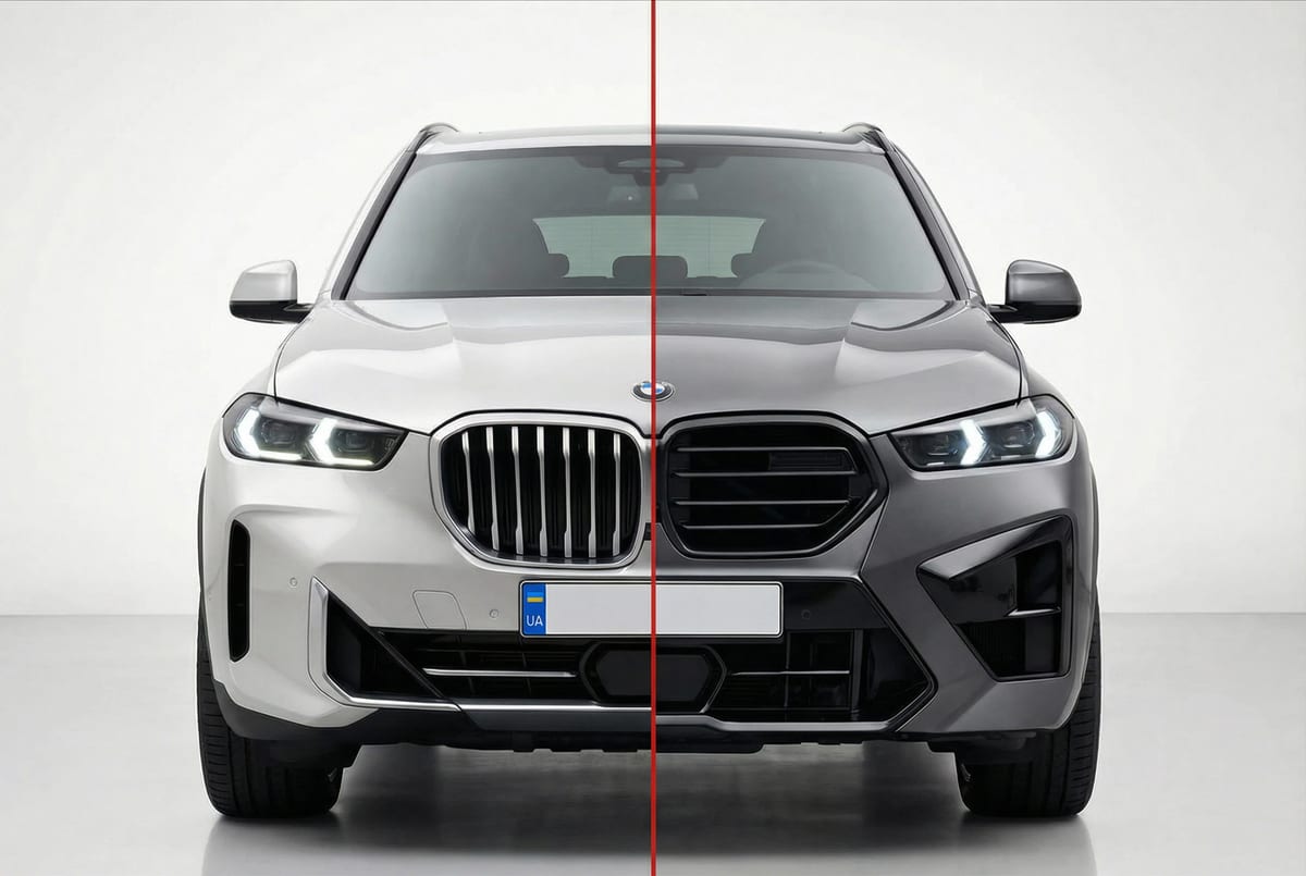 X5M F95 style body kit with side skirts for BMW X5 G05 (2023+)