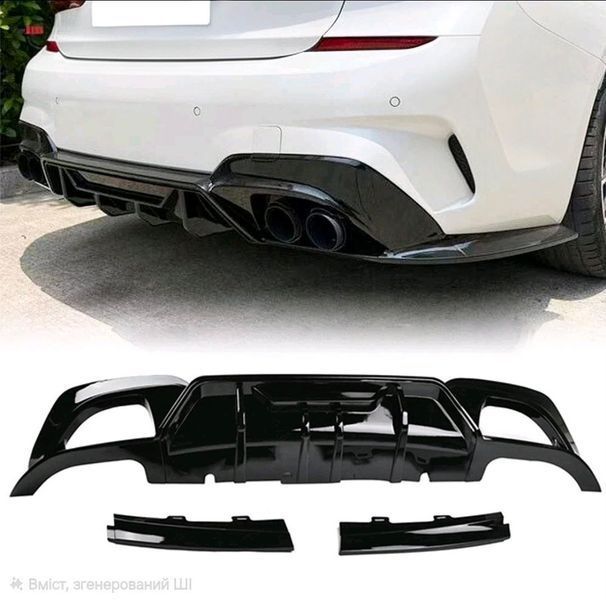 Diffuser BMW 3 G20 Rear Bumper Cover