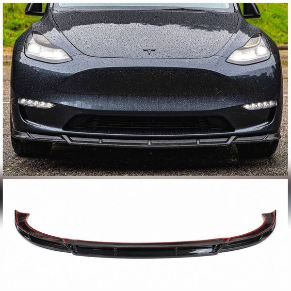 Splitter pentru Tesla Model Y aquaprint cu aspect de carbon